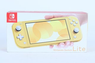 NINTENDO SWITCH LITE HANDHELD CONSOLE IN YELLOW - RRP £200: LOCATION - BOOTH