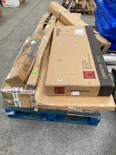 PALLET OF ASSORTED HOUSEHOLD ITEMS TO INCLUDE VASAGLE BY SONGMICS WOODEN SHOE BENCH: LOCATION - B5 (KERBSIDE PALLET DELIVERY)