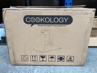 COOKOLOGY 70CM CHIMNEY COOKER HOOD IN BLACK MODEL : CH700BK RRP - £99.99: LOCATION - BR14