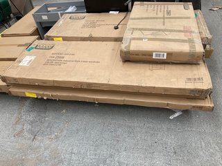 PALLET OF ASSORTED INCOMPLETE FLAT PACK FURNITURE TO INCLUDE FURNITURE MAXI BLACK IRON FRAME 2 DOOR WARDROBE (BOX 2 OF 2): LOCATION - A3 (KERBSIDE PALLET DELIVERY)