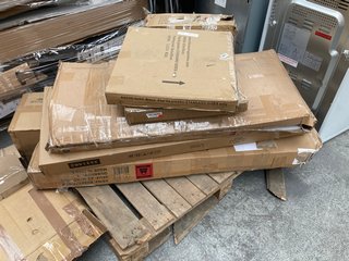 PALLET OF ASSORTED INCOMPLETE FURNITURE COMPONENTS: LOCATION - A3 (KERBSIDE PALLET DELIVERY)