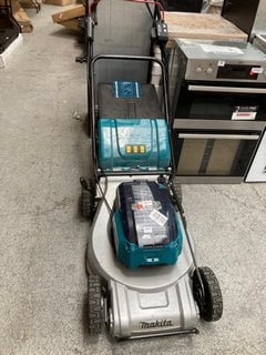 MAKITA CORDLESS SELF PROPELLED LAWN MOWER: MODEL NO. DLM533 - RRP £ 1099: LOCATION - A4