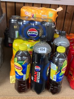 (COLLECTION ONLY) QTY OF ASSORTED DRINKS TO INCLUDE PACK OF RUBICON ORANGE MANGO CANS - BBE 9/24: LOCATION - AR1