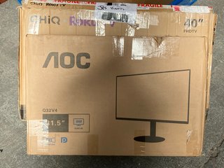 (COLLECTION ONLY) CHIQ L40G5NK 40" ROKU TV TO ALSO INCLUDE AOC Q32VA 31.5" TV: LOCATION - AR1