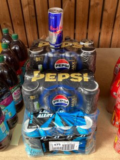 (COLLECTION ONLY) QTY OF ASSORTED DRINKS TO INCLUDE CRATE OF LUCOZADE ALERT BLUE RUSH ENERGY DRINKS - BBE 30/6/25: LOCATION - AR2