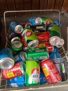 (COLLECTION ONLY) QTY OF ASSORTED CANS TO INCLUDE FANTA LILT PINEAPPLE & GRAPEFRUIT - BBE 30/9/24: LOCATION - AR3