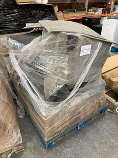 PALLET OF ASSORTED ITEMS TO INCLUDE PADDED DRAWER MATS & METAL HANDLES IN BLACK: LOCATION - A7 (KERBSIDE PALLET DELIVERY)