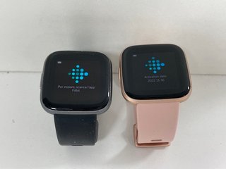 2 X FITBIT VERSA 2 SMARTWATCHES (WITH STRAPS) [JPTM120324]