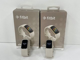 2 X FITBIT CHARGE 5 HEALTH & FITNESS TRACKERS (WITH BOXES, STRAPS & CHARGER CABLES) [JPTM120487]