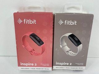 2 X FITBIT INSPIRE 2 HEALTH & FITNESS TRACKERS (WITH BOXES & STRAPS) [JPTM120224]