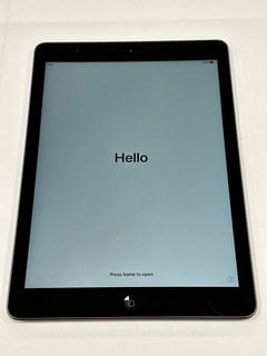 APPLE IPAD AIR 32 GB TABLET WITH WIFI IN SPACE GREY: MODEL NO A1474 (UNIT ONLY) [JPTM120377]