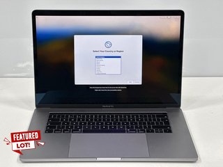 APPLE MACBOOK PRO 15 INCH 512 GB LAPTOP IN SPACE GREY: MODEL NO A1990 (UNIT ONLY) 2.6 GHZ 6-CORE INTEL CORE I7, 16 GB RAM, 15.4" SCREEN, INTEL UHD GRAPHICS 630 1536 MB [JPTM120323]