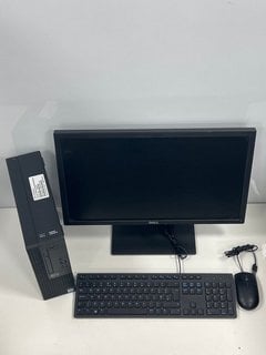 DELL OPTIPLEX 3050 512 GB PC IN BLACK (INCLUDES MONITOR, KEYBOARD, MOUSE, POWER & DISPLAY CABLES) INTEL CORE I7-6700 @ 3.40GHZ, 8 GB RAM, 22" SCREEN, MICROSOFT BASIC DISPLAY ADAPTER [JPTM119692]