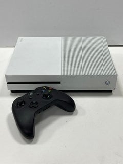 MICROSOFT XBOX ONE S 1 TB GAMES CONSOLE IN WHITE: MODEL NO 1681 (INCLUDES CONTROLLER, POWER & HDMI CABLE) [JPTM118454]