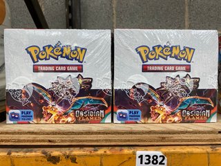 2 X POKEMON TRADING CARD GAMES SCARLET & VIOLET OBSIDIAN FLAMES (SEALED): LOCATION - H16