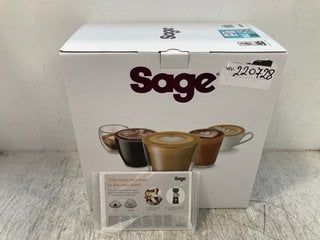 SAGE THE BAMBINO PLUS ESPRESSO MACHINE RRP - £399: LOCATION - E1