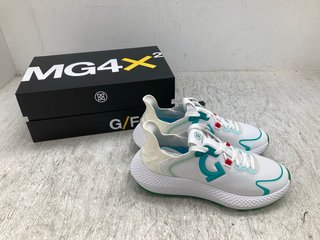 MG4X2 WOMENS QUARTER G MG4X2 GOLF CROSS TRAINERS IN WHITE SIZE: 5.5 RRP - £165: LOCATION - E1