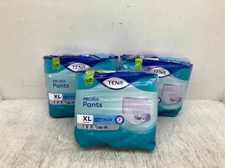 3 X PACKS OF TENA PRO SKIN INCONTINENCE PANTS SIZE: XL: LOCATION - F9