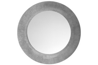 DODFORD MIRROR IN ANTIQUE NICKEL 800MM - RRP £299: LOCATION - D2