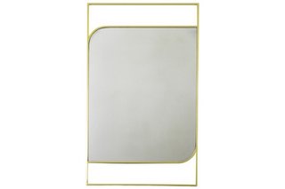 VISANO MIRROR IN CHAMPAGNE 610 X 10 X 1020MM - RRP £299: LOCATION - D2