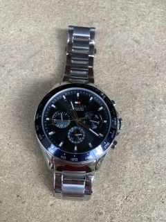 TOMMY HILFIGER MENS STAINLESS STEEL BRACELET WATCH RRP £189: LOCATION - BR4