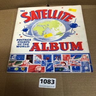 A SATELLITE VINTAGE STAMP ALBUM AND CONTENTS: LOCATION - CR