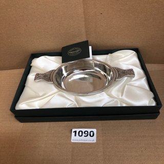 A CLASSIC MALTS OF SCOTLAND PEWTER QUAICH, BOXED: LOCATION - CR