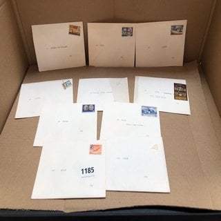 TEN ENVELOPES OF LOOSE FOREIGN VINTAGE STAMPS: LOCATION - CR