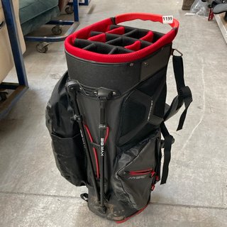 BIG MAX HYBRID GOLF STAND BAG IN CHARCOAL/RED - RRP £229: LOCATION - BR6