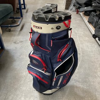 BIG MAX DRI LITE SILENCIO 14 WAY GOLF STAND BAG IN BLUE/RED - RRP £249: LOCATION - BR6