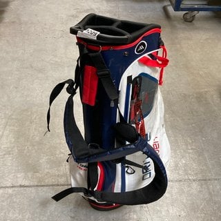 BIG MAX DRI LITE 7.0 GOLF BAG IN NAVY/WHITE/RED - RRP £129.99: LOCATION - BR7