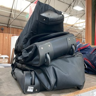 BIG MAX HOUSTON TRAVEL COVER IN BLACK TO ALSO INCLUDE MACGREGOR TRAVEL COVER IN BLACK/BLUE - COMBINED RRP £149.00: LOCATION - BR7