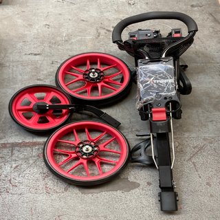 XTREME RIDER 3 WHEELED GOLF TROLLEY IN RED/BLACK - RRP £119.99: LOCATION - BR9