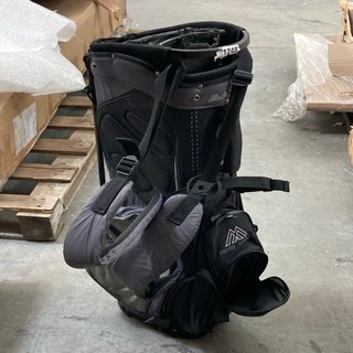 BIG MAX FEATHER GOLF STAND BAG IN BLACK/GREY - RRP £129: LOCATION - BR9