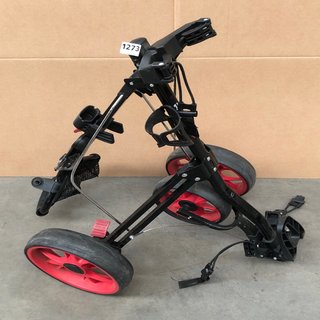 XTREME RIDER 3 WHEELED GOLF TROLLEY IN RED/BLACK - RRP £119.99: LOCATION - BR10