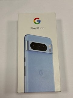 GOOGLE PIXEL 8 PRO 256 GB SMARTPHONE (ORIGINAL RRP - £1059) IN BAY: MODEL NO GC3VE (WITH BOX & ALL ACCESSORIES) [JPTM120361] (SEALED UNIT) THIS PRODUCT IS FULLY FUNCTIONAL AND IS PART OF OUR PREMIUM