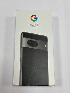 GOOGLE PIXEL 7 128 GB SMARTPHONE IN OBSIDIAN: MODEL NO GVU6C (WITH BOX & ALL ACCESSORIES) [JPTM120337] (SEALED UNIT) THIS PRODUCT IS FULLY FUNCTIONAL AND IS PART OF OUR PREMIUM TECH AND ELECTRONICS R