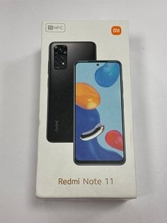 XIAOMI REDMI NOTE 11 128 GB SMARTPHONE (ORIGINAL RRP - £199) IN TWILIGHT BLUE: MODEL NO 2201117TY (WITH BOX & ALL ACCESSORIES) [JPTM120333] (SEALED UNIT) THIS PRODUCT IS FULLY FUNCTIONAL AND IS PART
