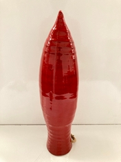 1 X STONE THE CROWS MEDIUM WALL STEM VASE - RED - SKU: 676941 - TOTAL RRP £60