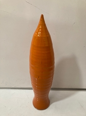 1 X STONE THE CROWS LARGE WALL STEM VASE - ORANGE - SKU: 676948 - TOTAL RRP £90