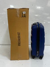 AMERICAN TOURISTER LARGE HARD SHELL SUITCASE IN BLACK TO INCLUDE AMERICAN TOURISTER SMALL HARD SHELL SUITCASE - NAVY