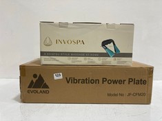 INVOSPA SHIATSU ELECTRIC MASSAGER HEAT TO INCLUDE EVOLAND VIBRATION POWER PLATE