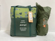 VANGO SONNO COMFORT SLEEPING BAG - GREEN TO INCLUDE VANGO HYDRA 200 TENT - GREEN