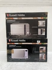 RUSSELL HOBBS 17L WHITE MICROWAVE MODEL NO.: RHM1714WC TO INCLUDE RUSSELL HOBBS 20L BLACK MICROWAVE MODEL NO.: RHM2076B