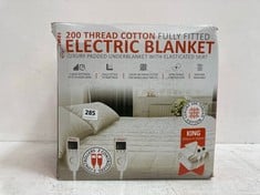 WARMER FULLY FITTED 200 THREAD COTTON FULLY FITTED ELECTRIC BLANKET - KING SIZE