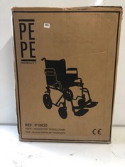 PEPE MOBILITY TRANSPORT WHEELCHAIR - P10020 - RRP £150