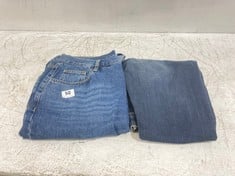 AND/OR WOMEN'S DENIM SKIRT - DARK BLUE UK 16 TO INCLUDE AND / OR ABBOT KINNEY SKINNY JEANS IN DARK BLUE SIZE 32L