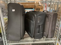 3 X ASSORTED SUITCASES TO INCLUDE JOHN LEWIS SMALL SUITCASE IN BLACK