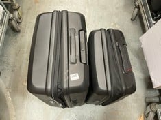 AMERICAN TOURISTER AEROSTEP SPINNER 55/20 IN BLACK TO INCLUDE AMERICAN TOURISTER MEDIUM HARD SHELL SUITCASE - BLACK