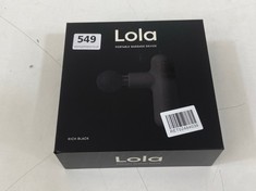 LOLA PORTABLE MASSAGE DEVICE - RICH BLACK